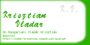krisztian vladar business card